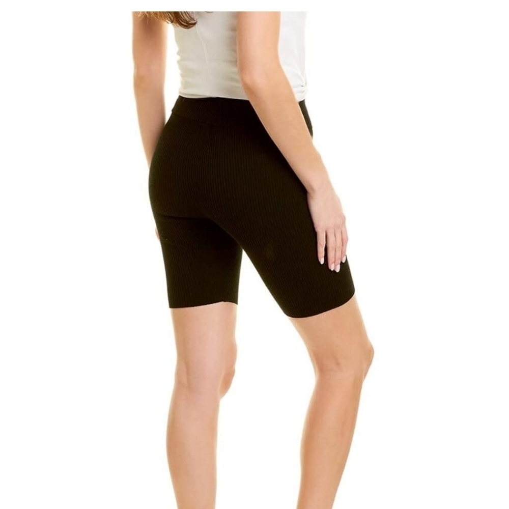 525 America Ribbed Black Women's Bicycle Shorts NWT